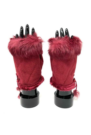 Großhändler DH DIFFUSION - Women Star touch gloves Fur Lining