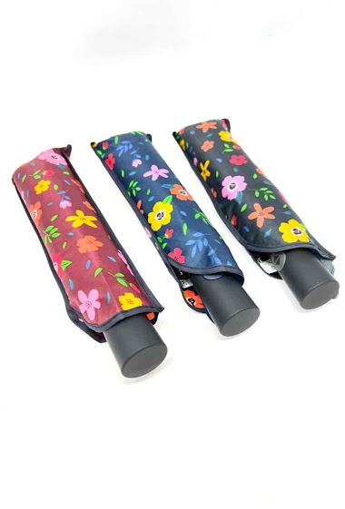 Grossiste DH DIFFUSION - Parapluie automatique Fleurs