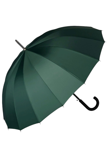 Großhändler DH DIFFUSION - Regenschirm mit 16 Rippen und automatischer Öffnung aus Glasfaser und Metall – Große Größe 1 m15