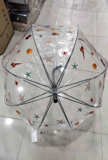 Grossiste DH DIFFUSION - Parapluies transparents Coquilles