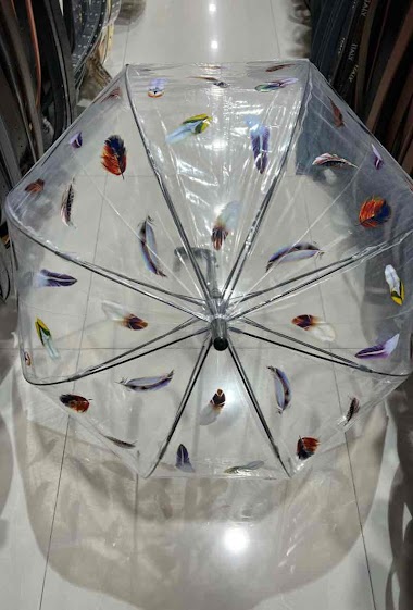 Wholesaler DH DIFFUSION - Feather transparent umbrella