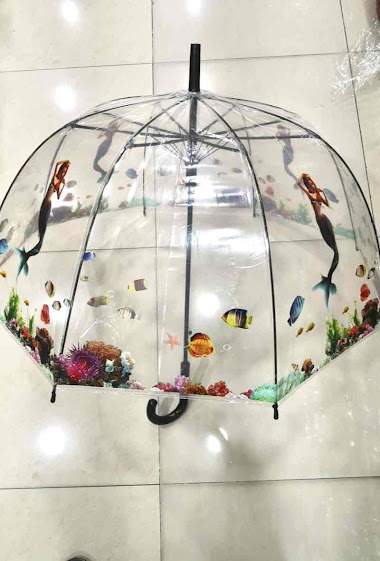Wholesaler DH DIFFUSION - Mermaid transparent umbrella