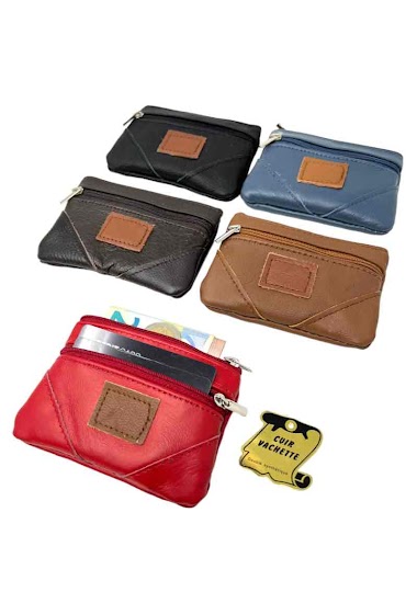 Wholesaler DH DIFFUSION - Leather wallets 100% leather