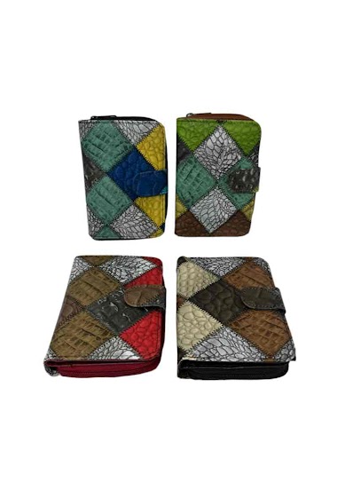 Großhändler DH DIFFUSION - Woman Wallets Cash Cards Coins Compartments - Multicolor - Big size