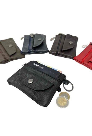 Wholesaler DH DIFFUSION - Leather Wallets Key rings - Best Price/Quality GUARANTEED