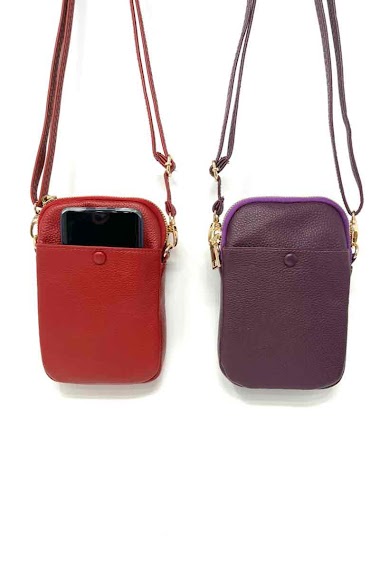 Wholesaler DH DIFFUSION - Telephone bag 100% leather