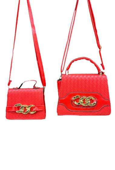 Großhändler DH DIFFUSION - Damentaschen-Set mit 2 Taschen in 1 klein und groß