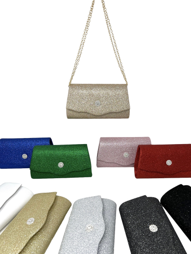 Wholesaler DH DIFFUSION - Sequined Rhinestone Evening Bag