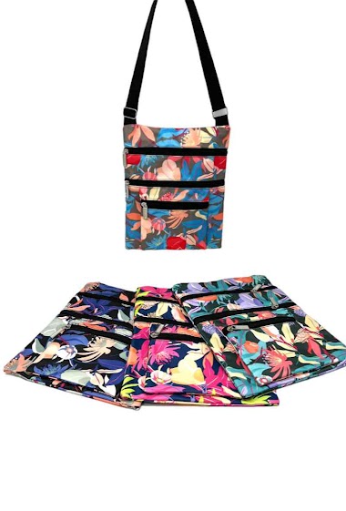 Wholesalers DH DIFFUSION - Woman Floral bag Patterns Extra Lightweight - Longstrap included - Best Price/Quality GUARANTEED