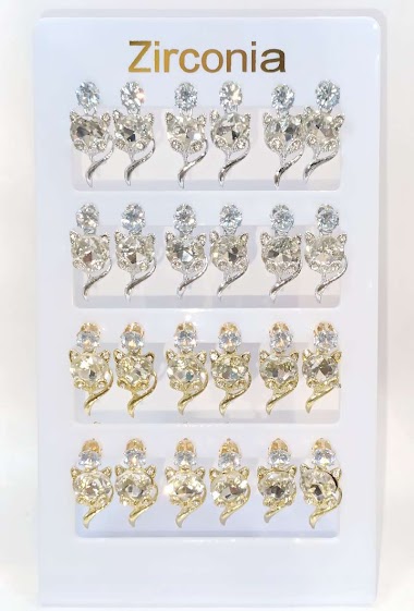 Grossiste Diamond - Bo paquet chat zirconium