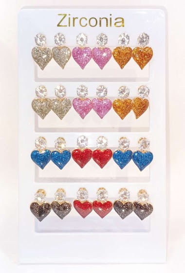 Mayorista Diamond - Glitter heart package bo