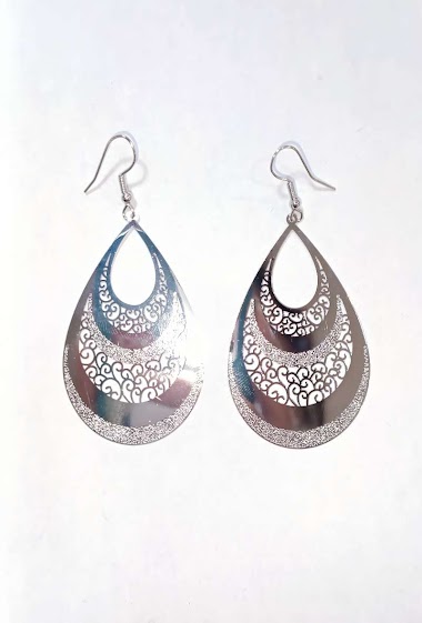 Wholesaler Diamond - Shiny glitter drop earring
