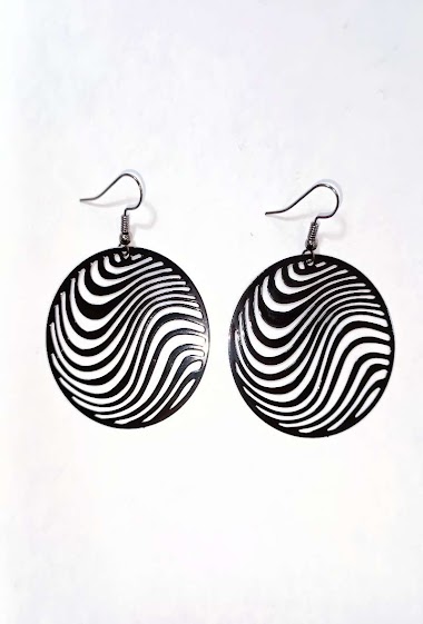 Wholesaler Diamond - Round wave earring
