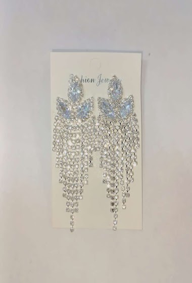 Wholesaler Diamond - Evening flower earring
