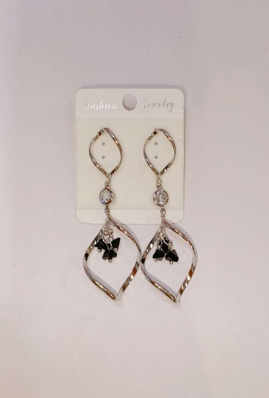 Großhändler Diamond - Middle rhinestone earring