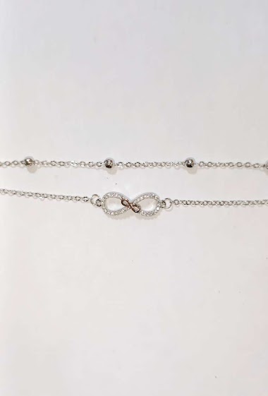 Großhändler Diamond - Infinity 2 chains bracelet