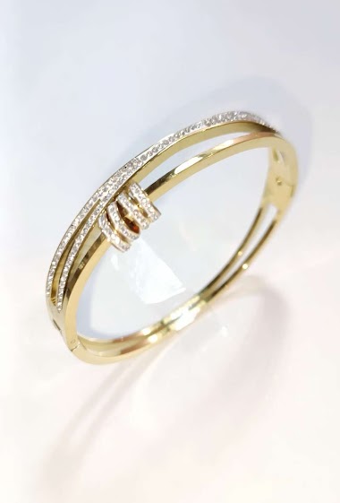Großhändler Diamond - Cross steel bracelet 4 rings