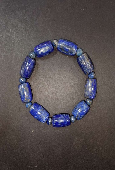 Wholesaler Diamond - Bracelet lapis lazuli cylindre