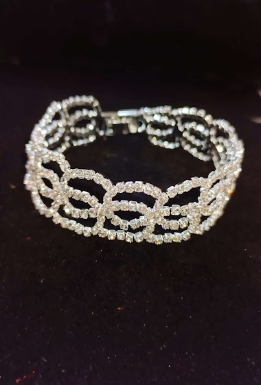 Wholesaler Diamond - 2 circle strass bracelet