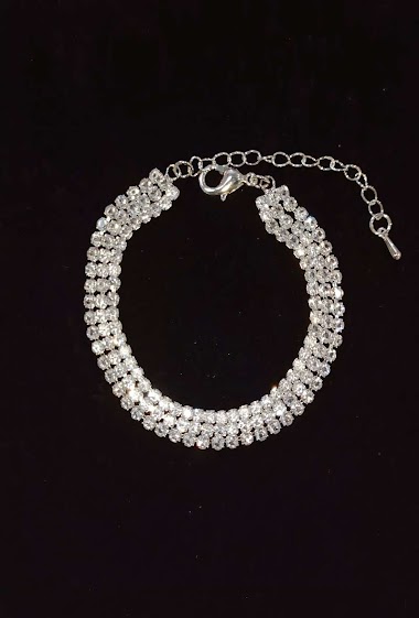 Wholesaler Diamond - 3 lines rhinestones bracelet