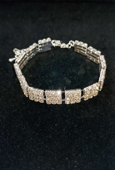 Grossiste Diamond - Bracelet strass carre