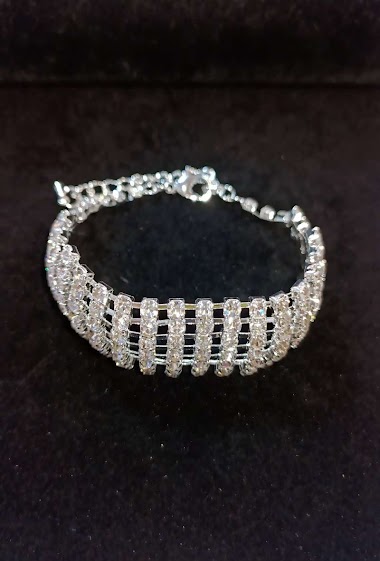 Grossiste Diamond - Bracelet strass losange rebondit