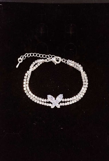 Grossiste Diamond - Bracelet strass papillon