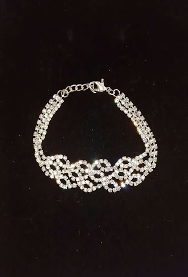 Großhändler Diamond - Small diamond rhinestone bracelet