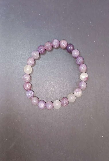 Großhändler Diamond - Bracelet tourmaline violet
