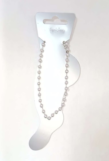 Mayorista Diamond - Pearl ankle chain