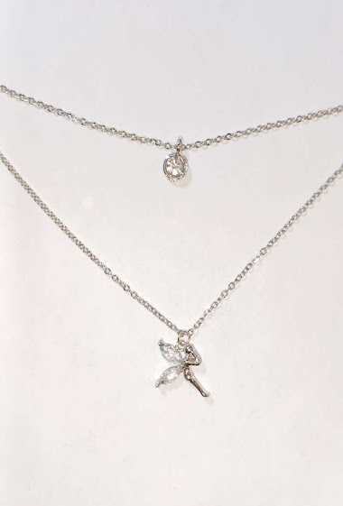 Wholesaler Diamond - Fairy 2 chain ​​necklace
