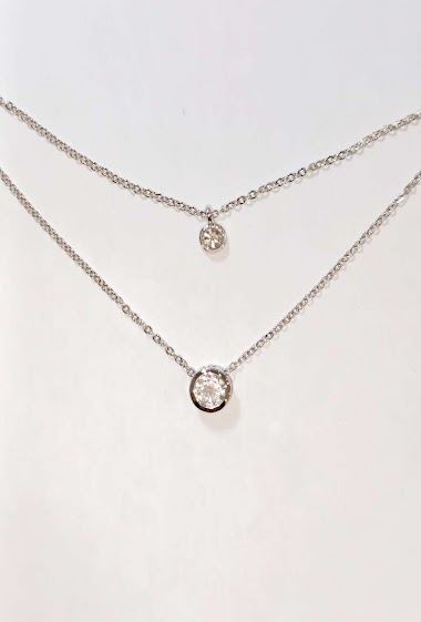 Mayorista Diamond - 2 strass chain ​​necklace