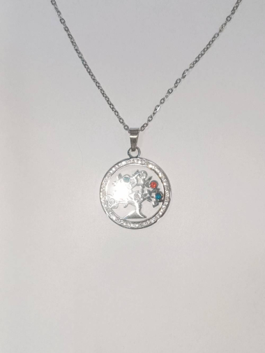 Wholesaler Diamond - Lion steel necklace