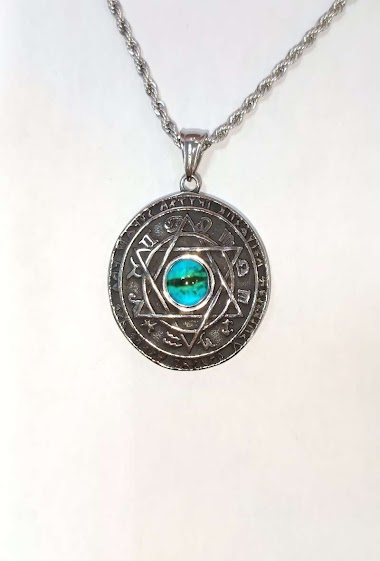 Wholesaler Diamond - Magic circle steel necklace