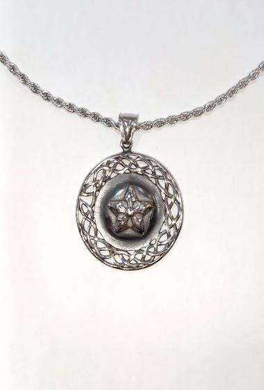 Großhändler Diamond - Star steel necklace