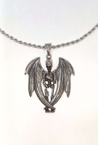 Großhändler Diamond - Skeleton steel necklace