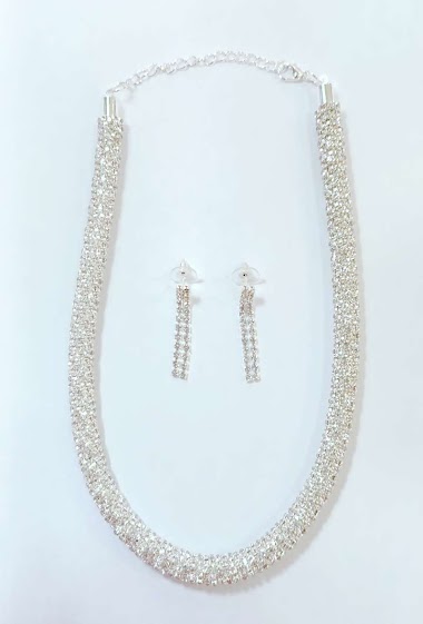 Großhändler Diamond - Strass tube necklace