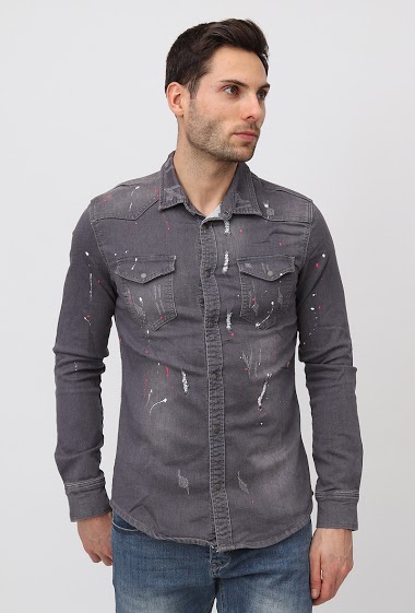 Wholesaler Lysande - grey denim shirt