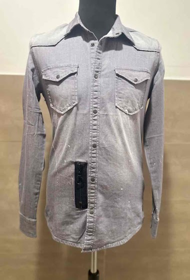 Wholesaler Lysande - Gray jeans shirt