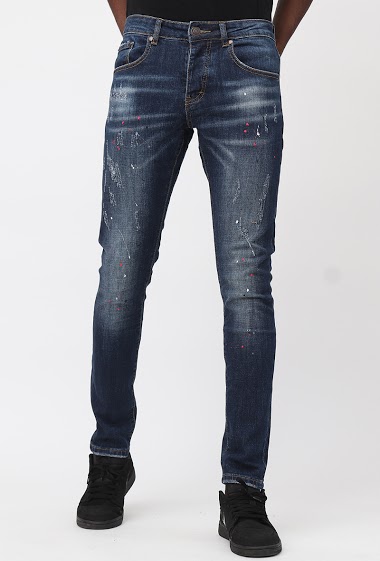 Wholesaler Lysande - jeans bleu destroy léger