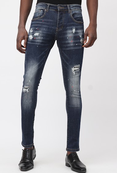 Wholesaler Lysande - jeans bleu destroy