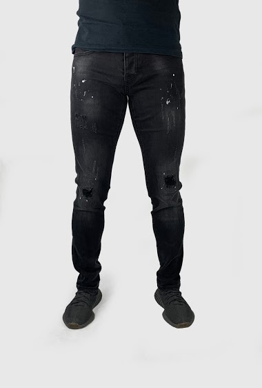 black destroy jeans