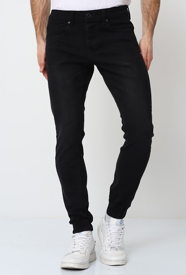 Wholesaler Lysande - Jeans noir élastique cheville