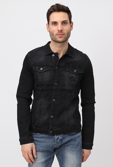 Großhändler Lysande - schwarze Jeansjacke