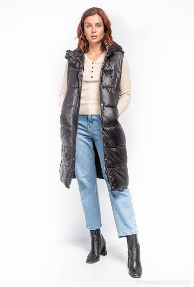 Wholesaler Dix-onze - Long sleeveless down jacket