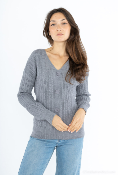 Wholesaler Dix-onze - Oversized v-neck sweater