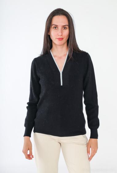 Grossiste Dix-onze - pull col v