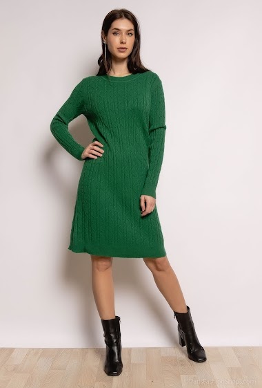 Großhändler Dix-onze - Cable knit sweater dress