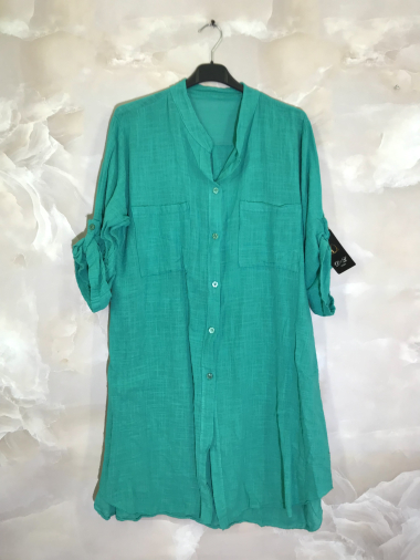Wholesaler D&L Creation - Long shirt with two pockets