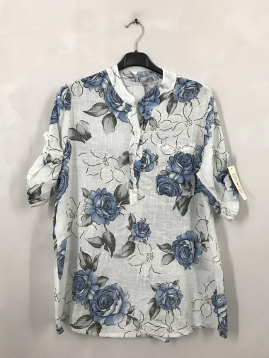 Großhändler D&L Creation - Bluse mit Blumendruck